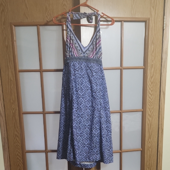 Athleta Blue And Purple Halter Dress - Picture 1 of 9